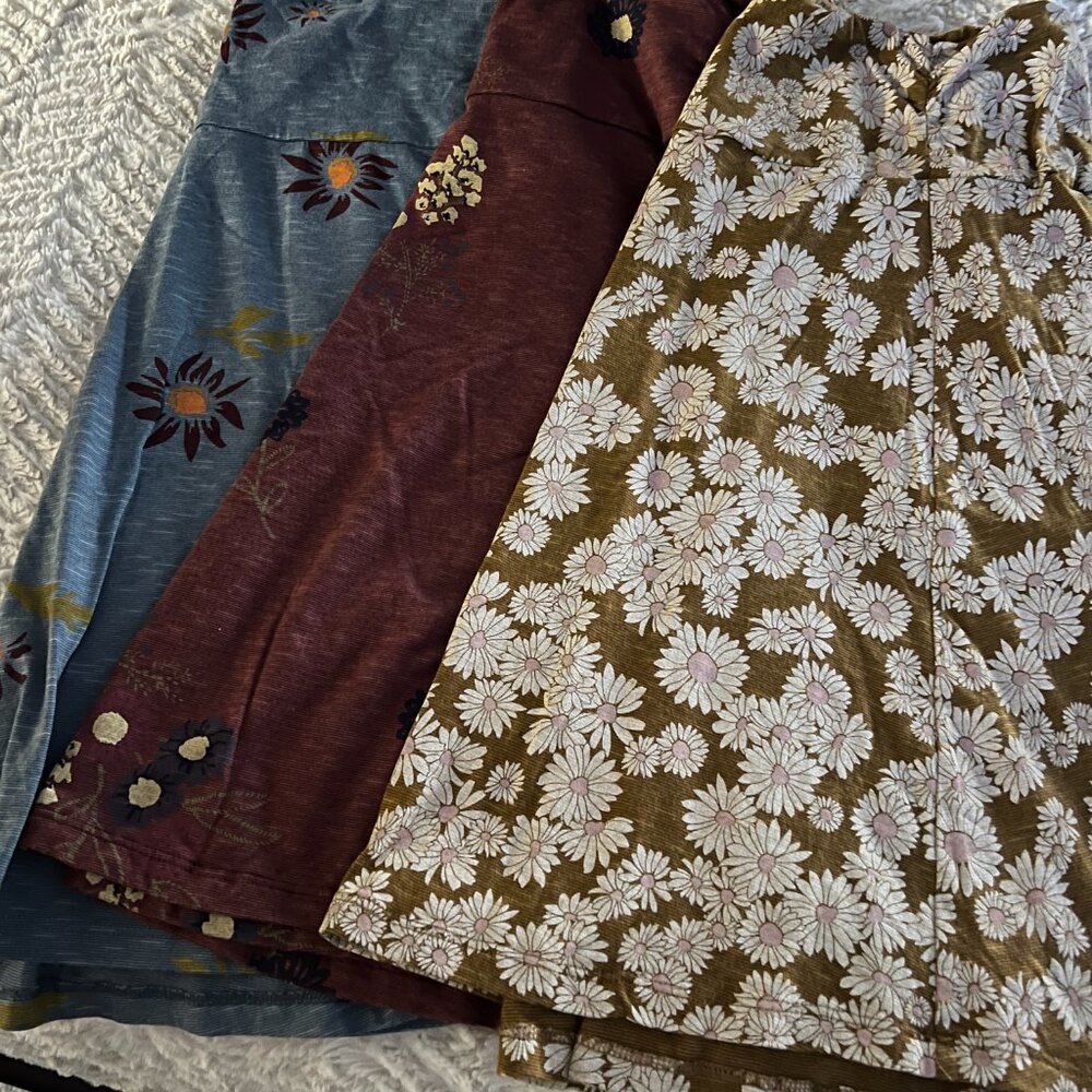 THREE (3) Toad&Co LOT of Skirts - Chaka - size Large